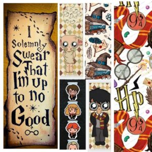 Harry potter theme bookmarks